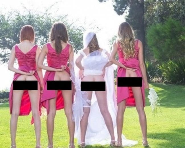 La folle mode des mariages : montrer ses fesses !