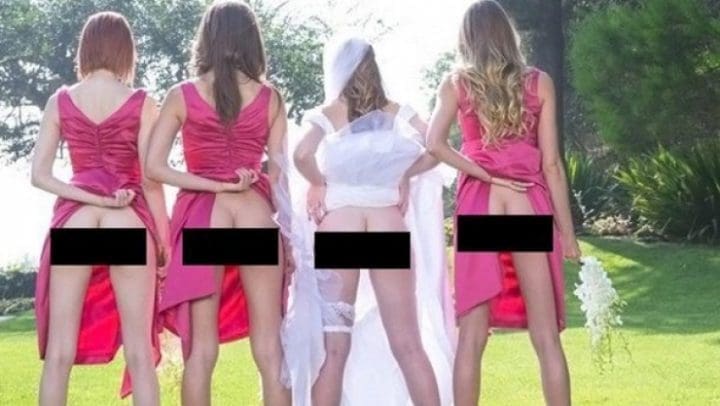 La folle mode des mariages : montrer ses fesses !