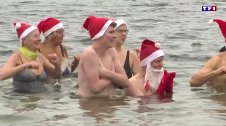 Le bain du 25 Décembre !