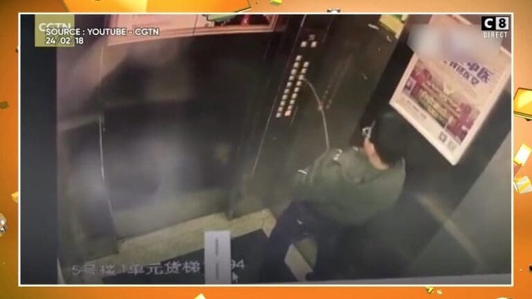 Un jeune homme urine dans un ascenseur !