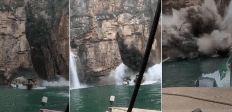 Vidéo choc : une falaise s&rsquo;écroule et fait plusieurs morts au Brésil