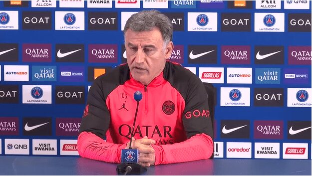 Interview de Christophe Galtier, entraineur du PSG, avant le match contre Toulouse