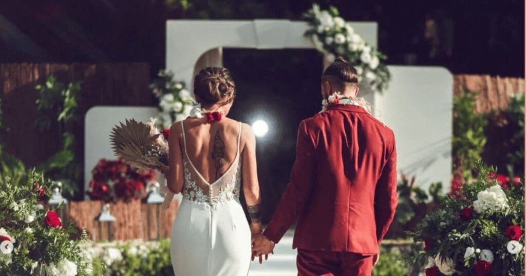 Léa Et Emanuel Lors De Leur Mariage Dans L'Émission “Mariés Au Premier Regard”