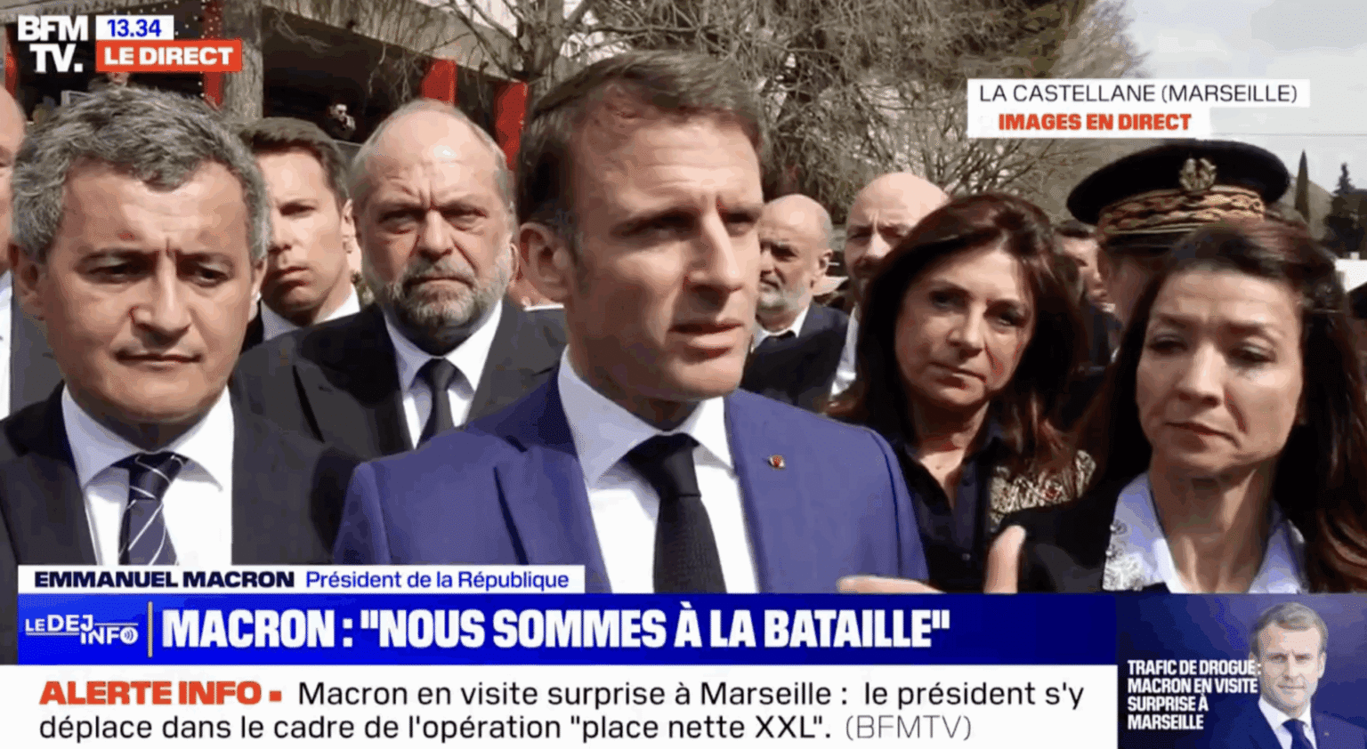 Macron place nette à Marseille