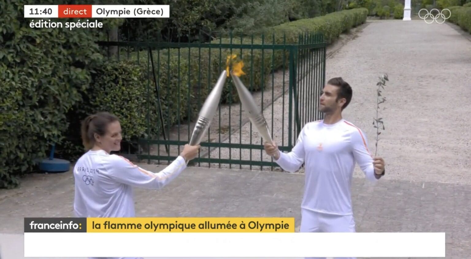 Manaudou flamme olympique