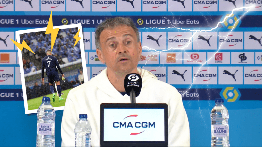 Remplacement de Mbappé par son coach Luis Enrique (OM PSG)