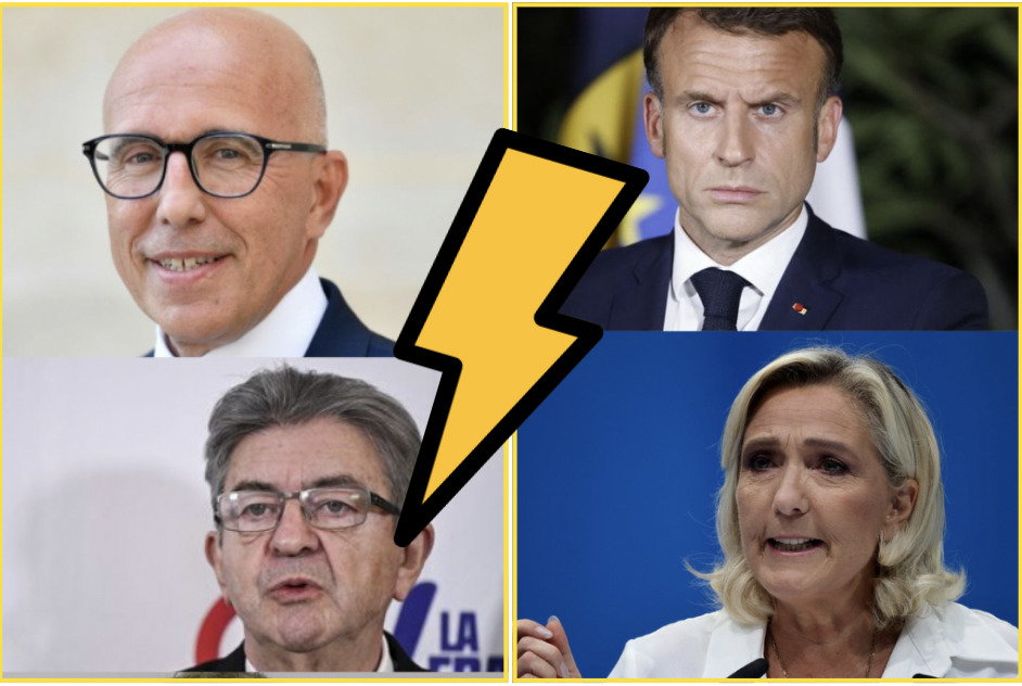 Glucksmann, Mélenchon, Ciotti… Tous contre Macron et Le Pen
