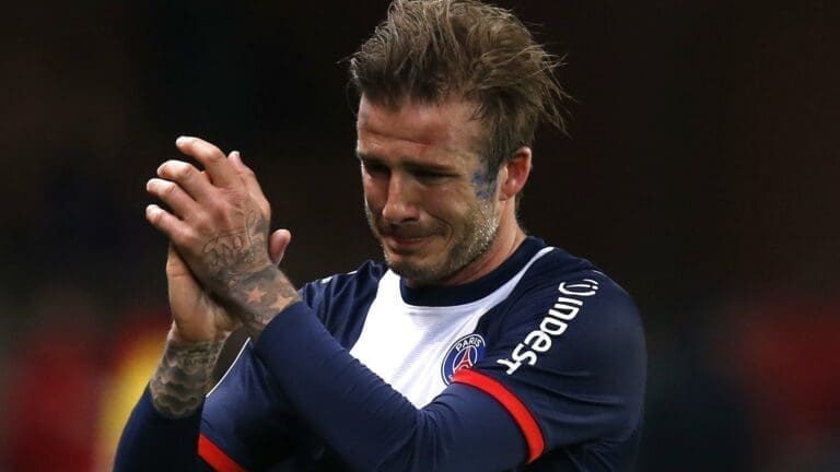 Revivez les 5 dernières minutes de David Beckham sur un terrain de foot : c&rsquo;était il y a 11 ans jour pour jour…