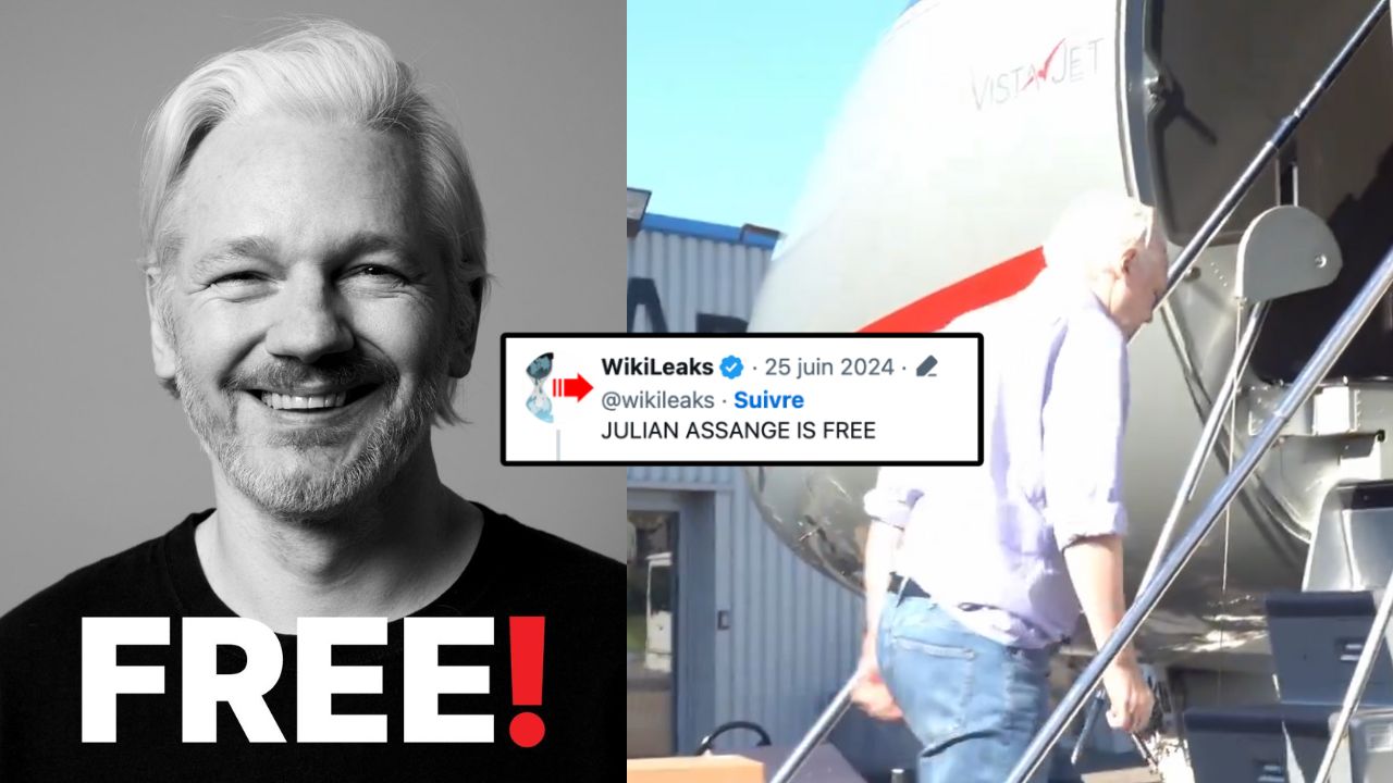 Julian Assange est libre après 5 ans d’emprisonnement