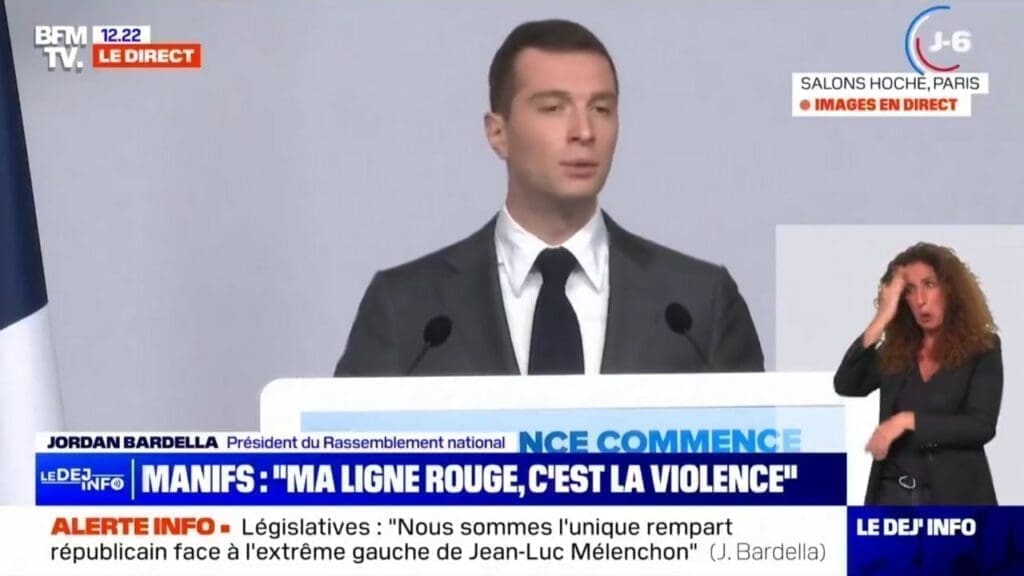 Jordan Bardella : « Reconnaître, aujourd'hui, un État palestinien, ce serait reconnaître... »