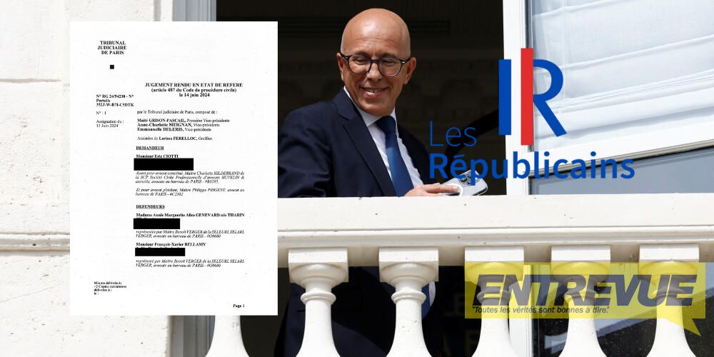 EXCLU ENTREVUE – Les documents de la décision de justice sur l’exclusion de LR d’Eric Ciotti