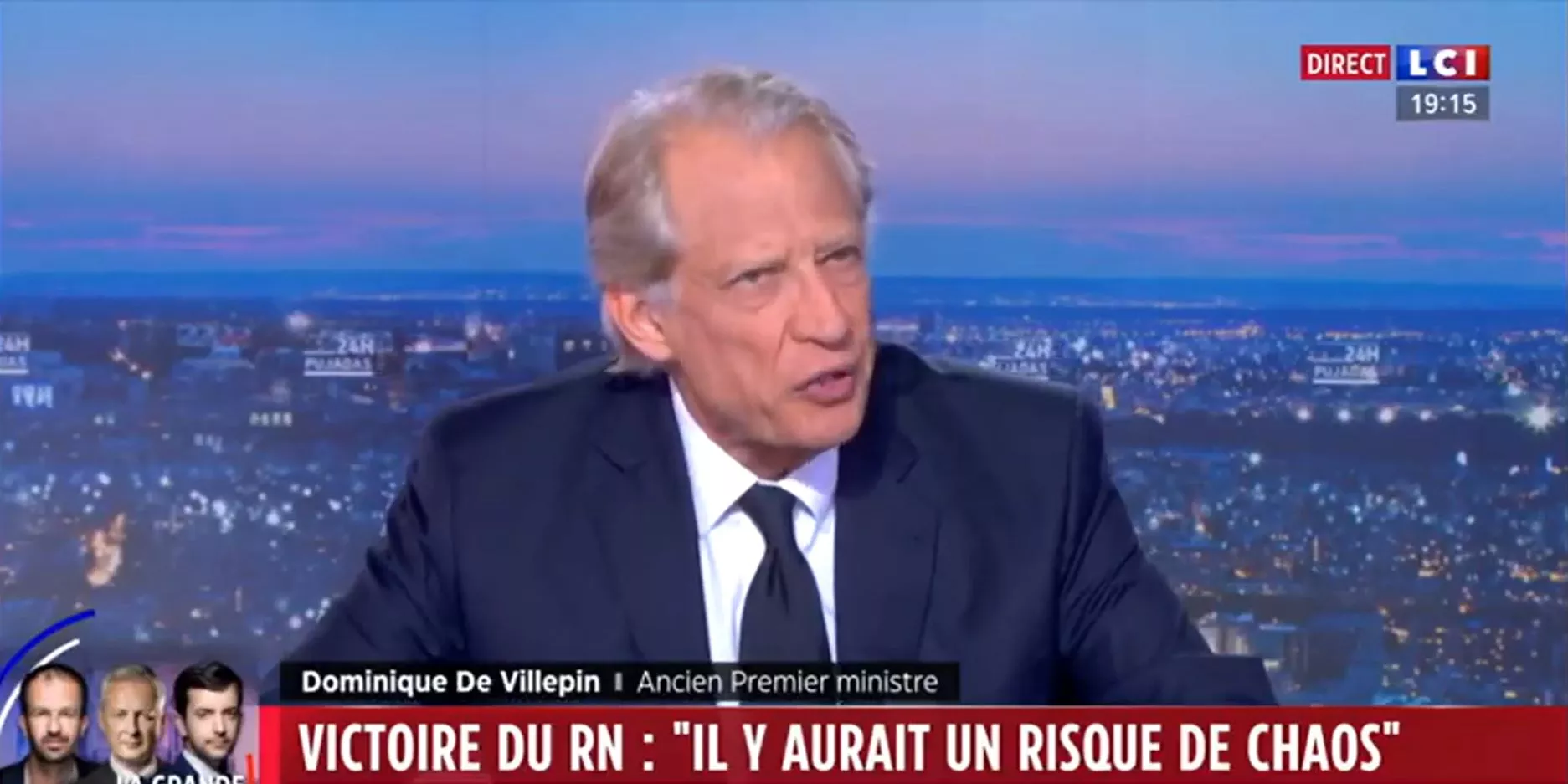 Dominique de Villepin appelle à voter contre le RN 