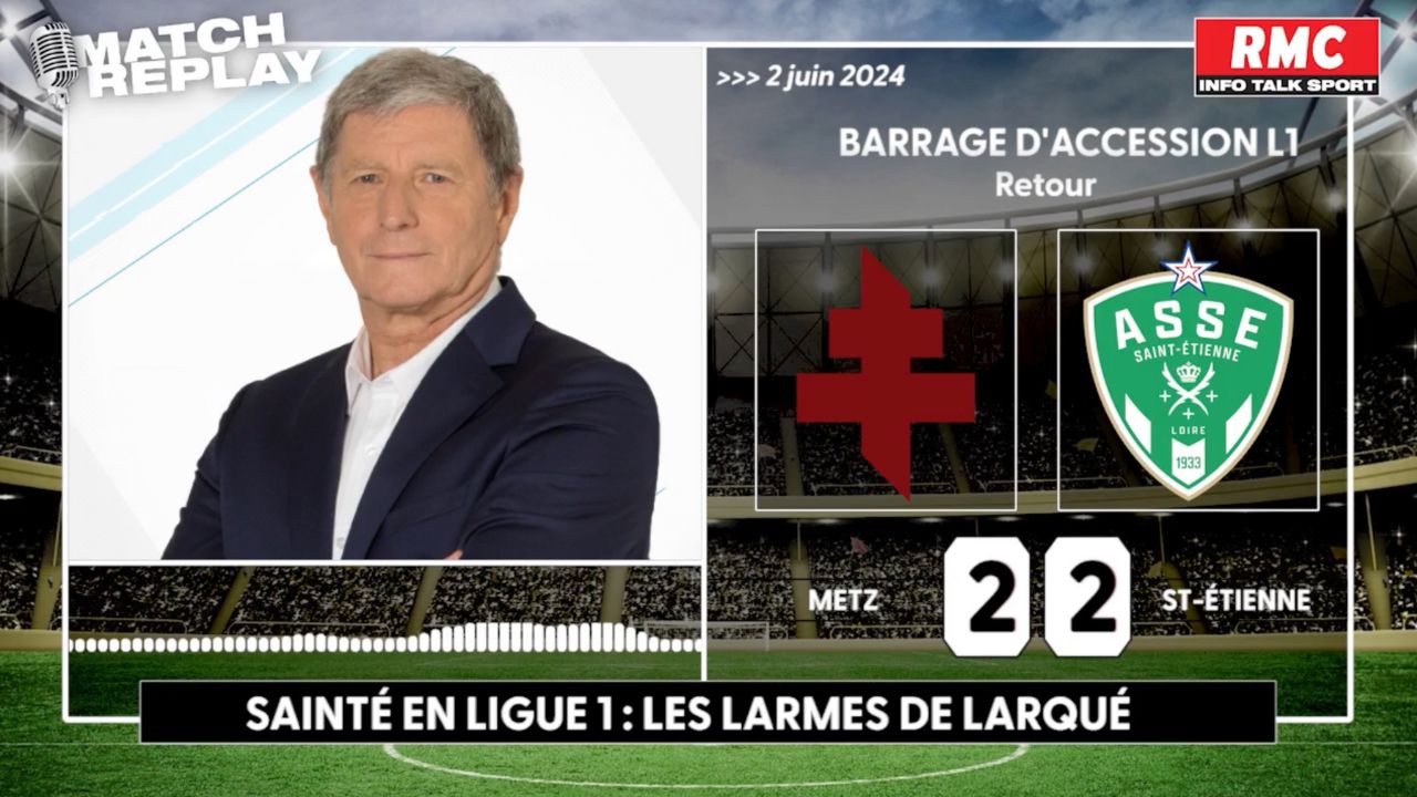 Saint-Étienne en Ligue 1 : les larmes de Jean-Michel Larqué (VIDÉO)