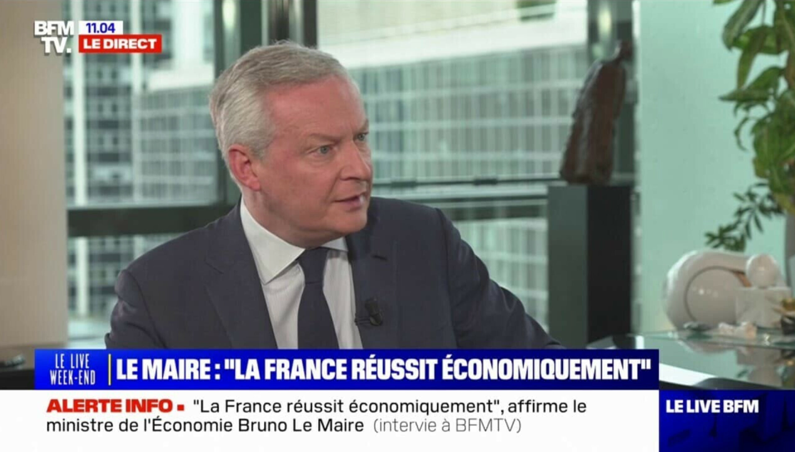 « Pas de hausse d’impôts », affirme Bruno Le Maire sur BFMTV suite à la dégradation de la note de la France