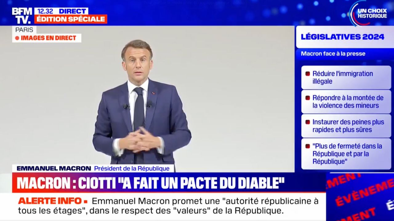 Conférence de presse d’Emmanuel Macron : il admet sa « responsabilité »