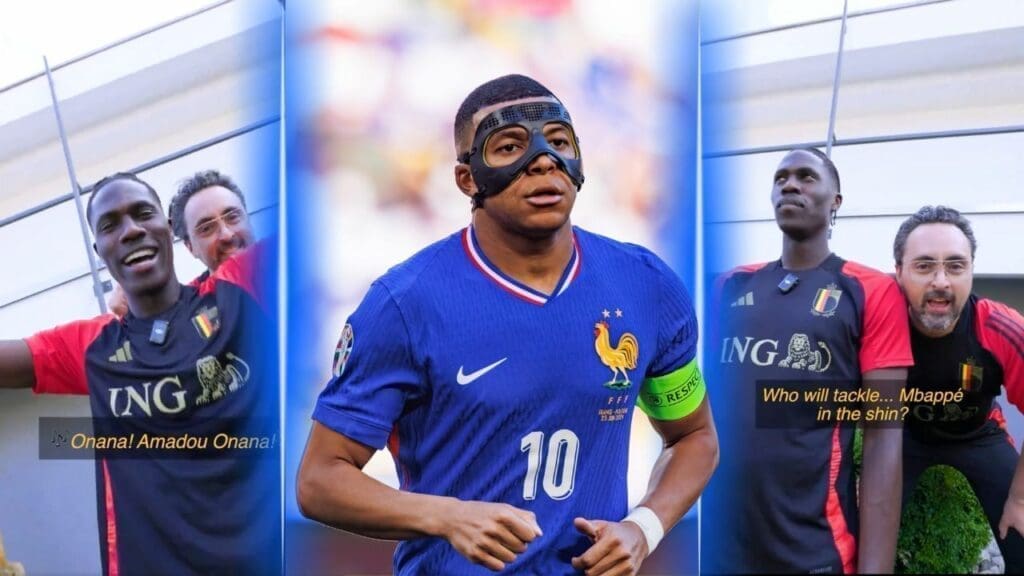 Mbappe tacle Onana Pablo Andres Belgique