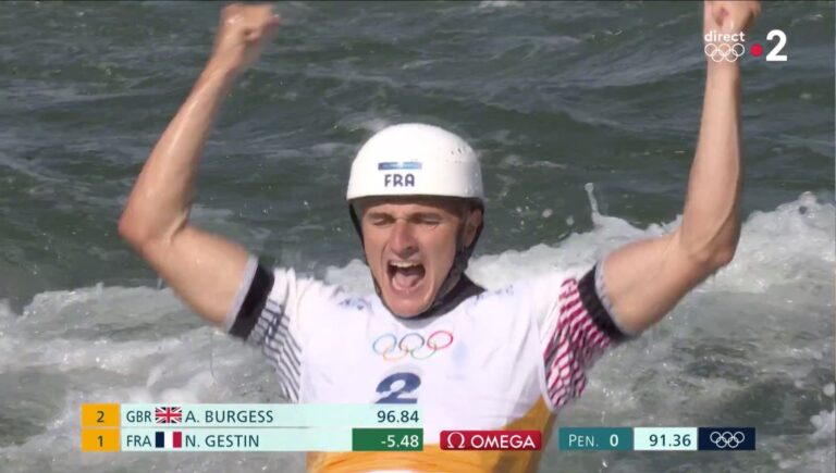 JO 2024 – Nicolas Gestin (canoë slalom) offre sa quatrième médaille d&rsquo;or à la France!