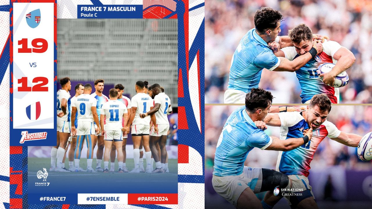 Rugby à 7 (JO) : la France mal embarquée après sa défaite face aux îles Fidji (19-12)
