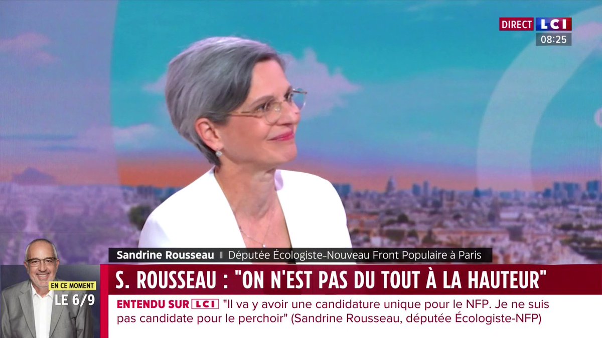 Divisions au Nouveau Front Populaire : Sandrine Rousseau appelle à « sortir des conclaves » et à « voter »