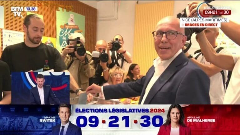 Législatives : Éric Ciotti a voté à Nice
