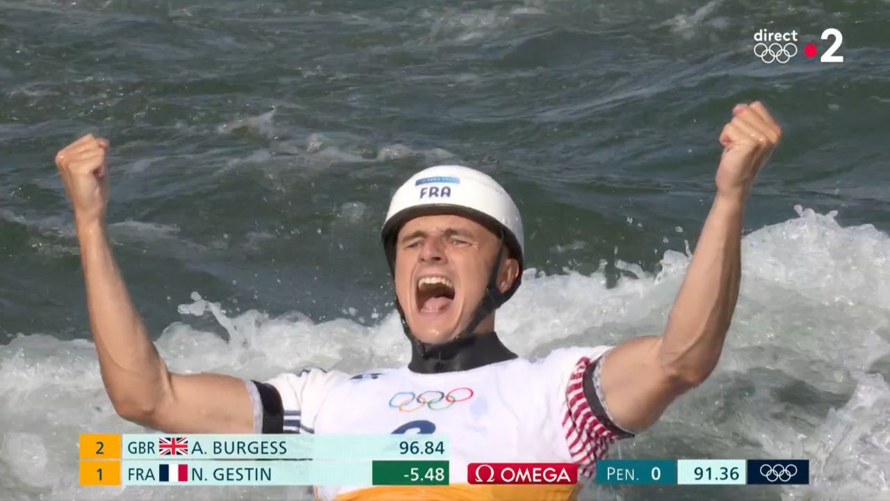 Nouvelle médaille d’or française ! Nicolas Gestin survole le concours de canoë-slalom