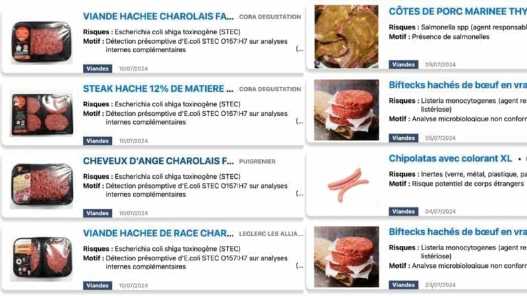 steaks hachés rappel conso