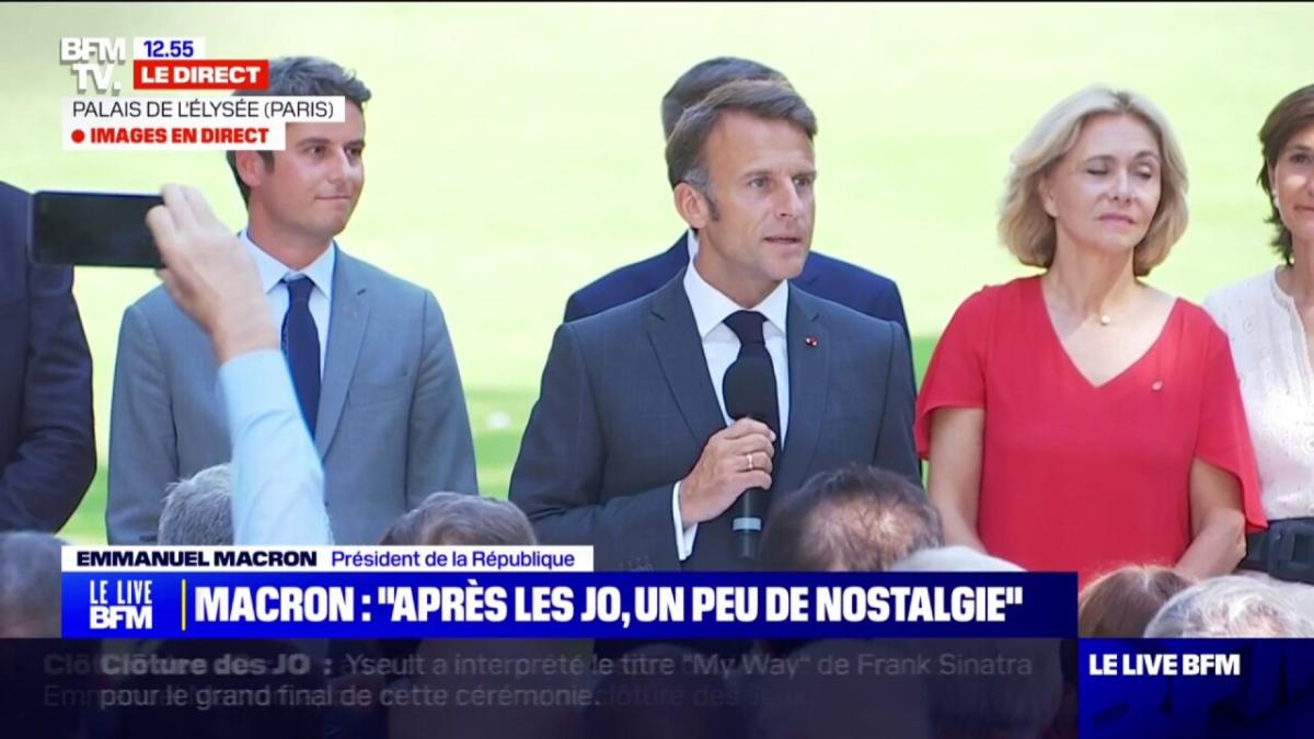 Emmanuel Macron exprime sa nostalgie après les JO 2024 : « Ce matin, on a tous un peu de nostalgie »