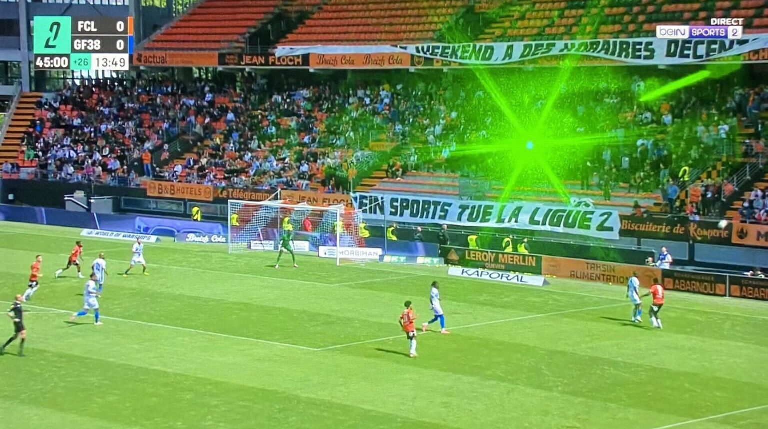Lorient Grenoble laser balles de tennis