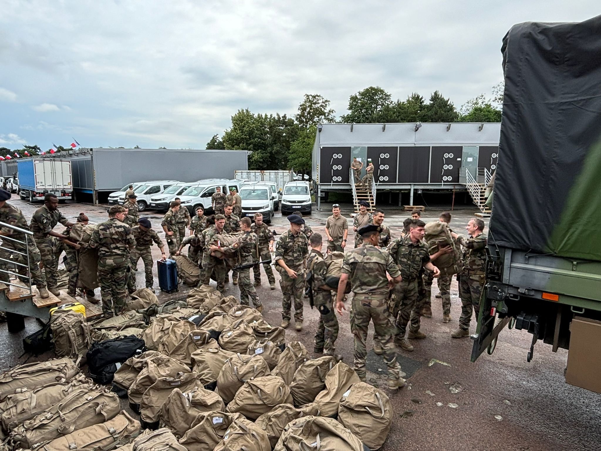 JO 2024 : un camp XXL a été monté pour les soldats mobilisés en Île-de-France