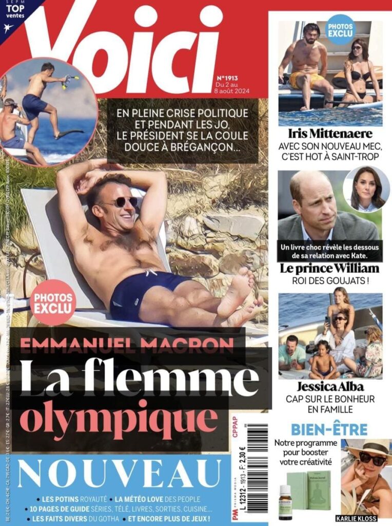 Les photos d'Emmanuel Macron torse nu et jouant à la bagarre en vacances provoquent l'indignation sur les réseaux sociaux