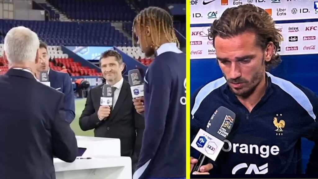 Deschamps Griezmann Barcola réactions France Italie