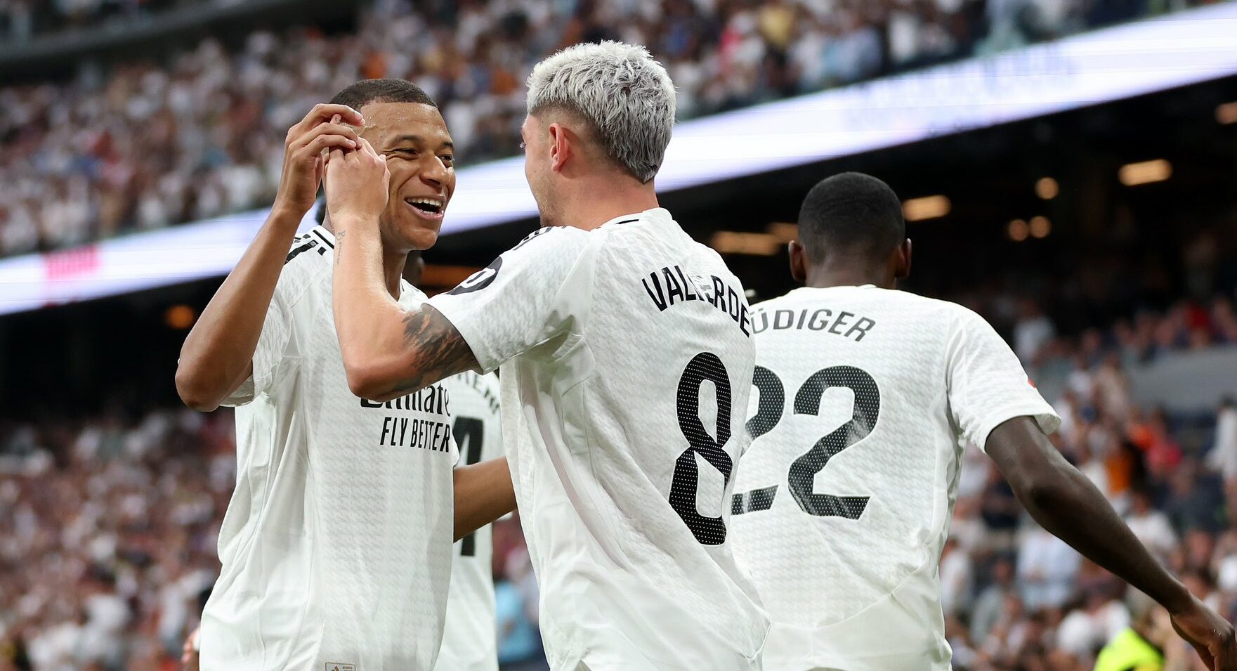 Les images du doublé de Kylian Mbappé, sa saison au Real Madrid est lancée