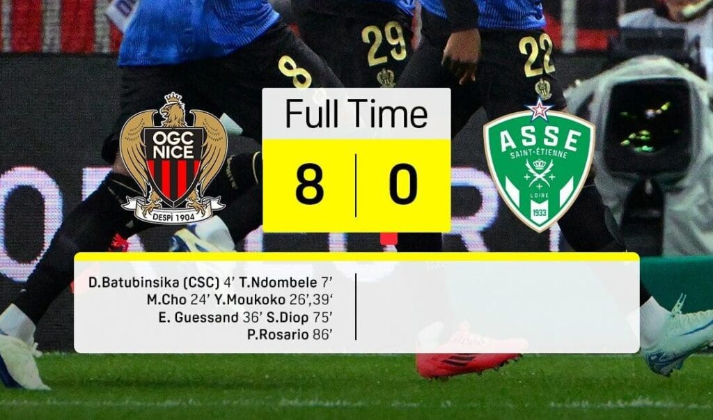 Nice ASSE 8-0 Nice ASSE 8-0