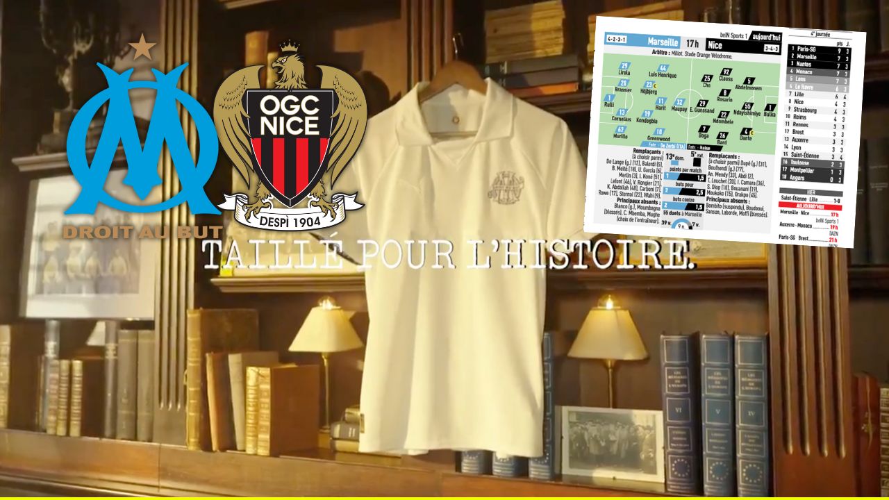 L’OM fête ses 125 ans face à Nice, à 17h, le nouveau maillot fait recette