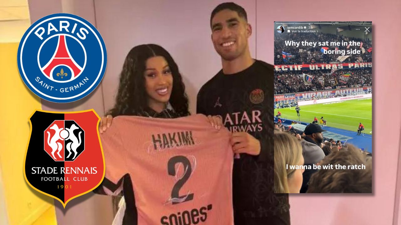 PSG-Rennes (3-1) : « Pourquoi ils m’ont placé dans la tribune de l’ennui… » Cardi B aurait préféré être chez les Ultras !