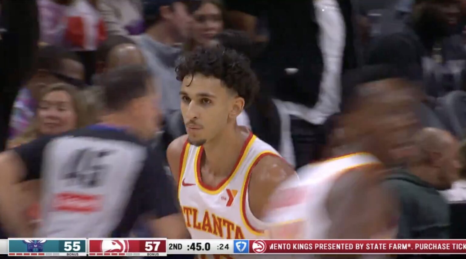 Zaccharie Risacher Atlanta vs Charlotte