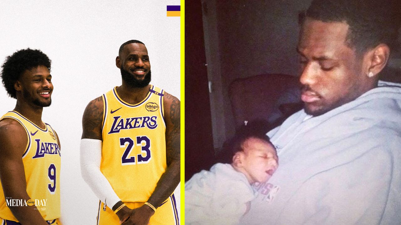 James, père et fils, réunis sous le maillot des Lakers : la réaction de LeBron quand il apprend qu’il est le plus vieux joueur NBA