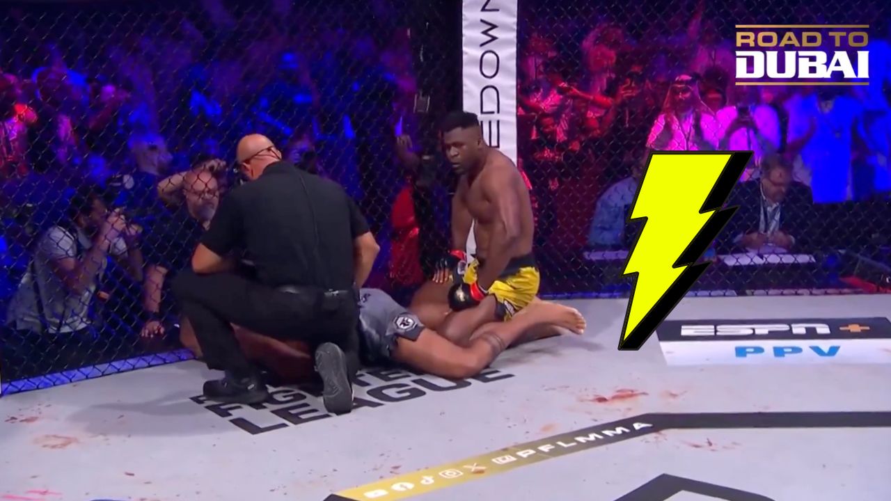 Destructeur et rempli d’émotions, Francis Ngannou nouveau champion PFL : « pour Kobe »