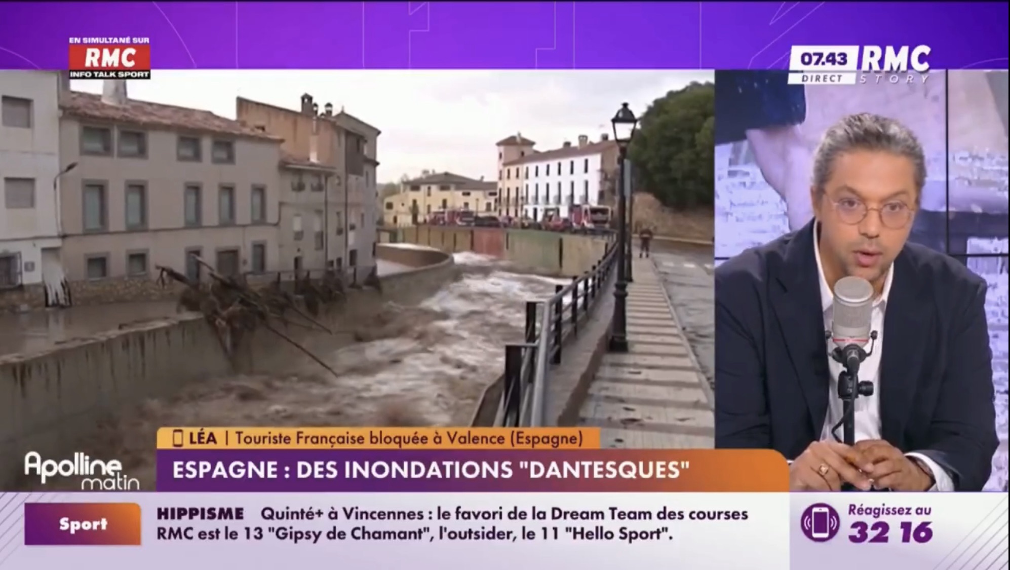 ZAPPING – «J’ai vu des gens mourir…» Le témoignage glaçant de Léa, bloquée sur un pont durant les inondations en Espagne