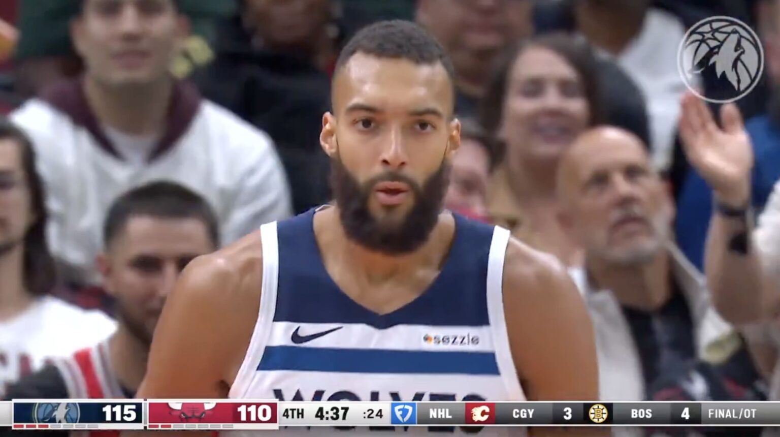 Rudy Gobert Wolves Bulls