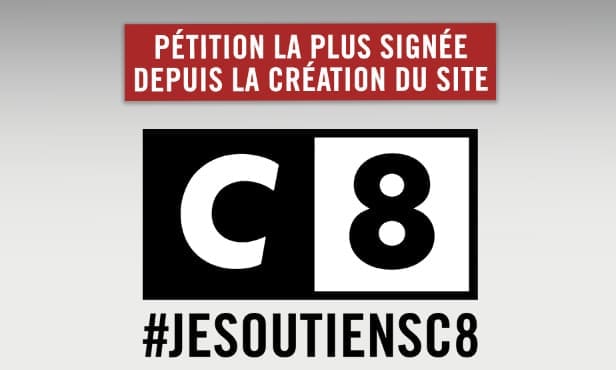 Pétition contre la censure arbitraire de C8: le cap du million de signatures est franchi !
