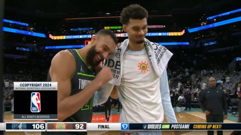 NBA – Les Spurs de Wembanyama battus par les Wolves de Gobert (106-92)