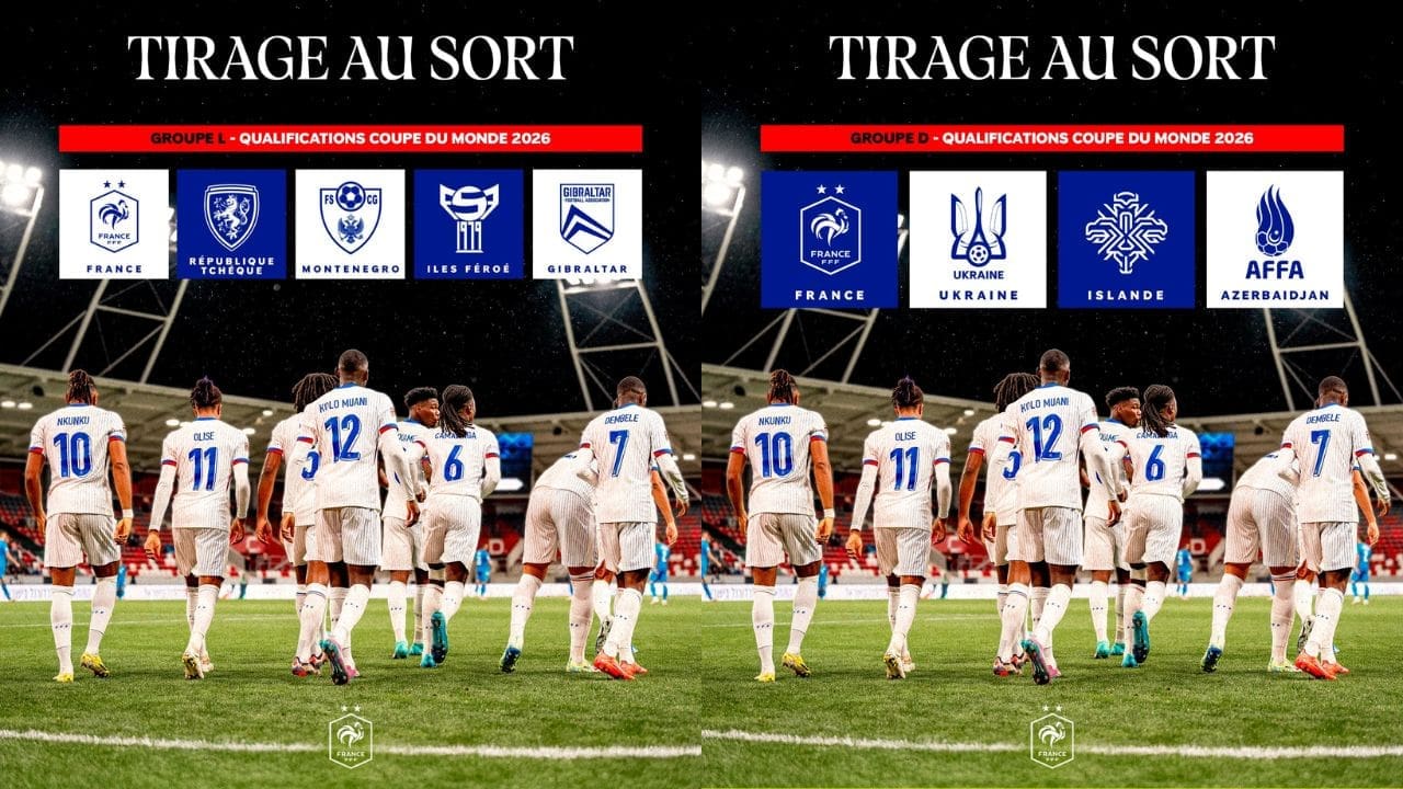 Les Bleus connaissent leurs adversaires pour aller à la Coupe du monde 2026
