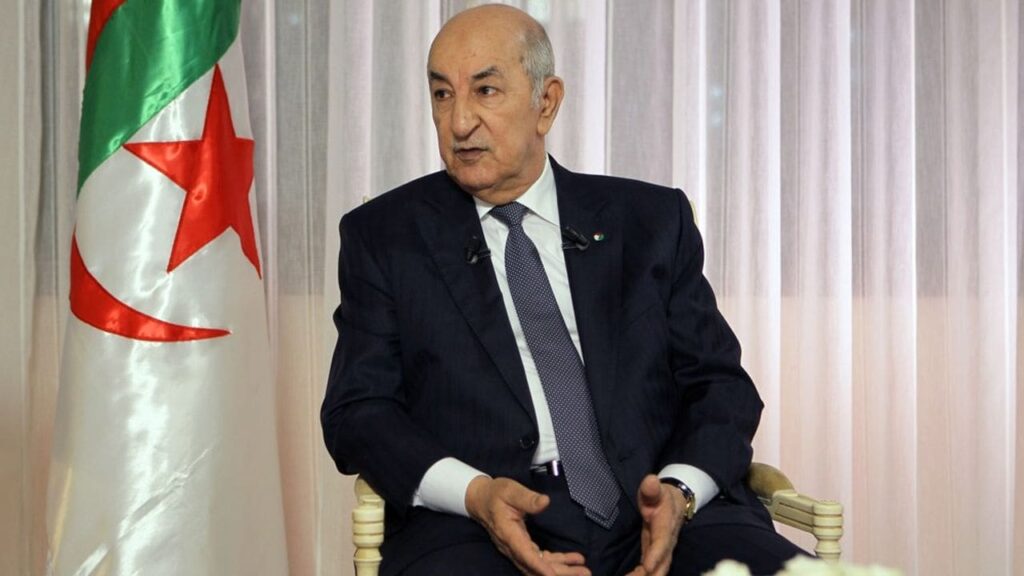 Algerian President Abdelmadjid Tebboune
