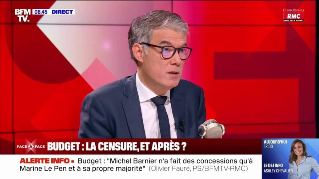 Olivier Faure déplore le dialogue exclusif entre Michel Barnier et Marine Le Pen
