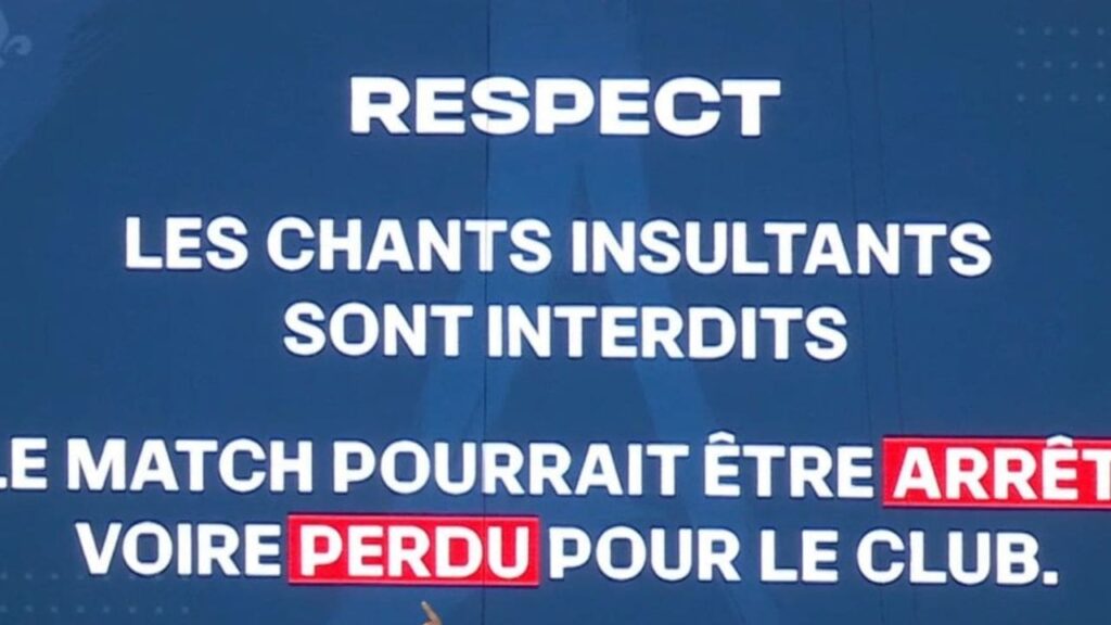 chants insultants psg ol