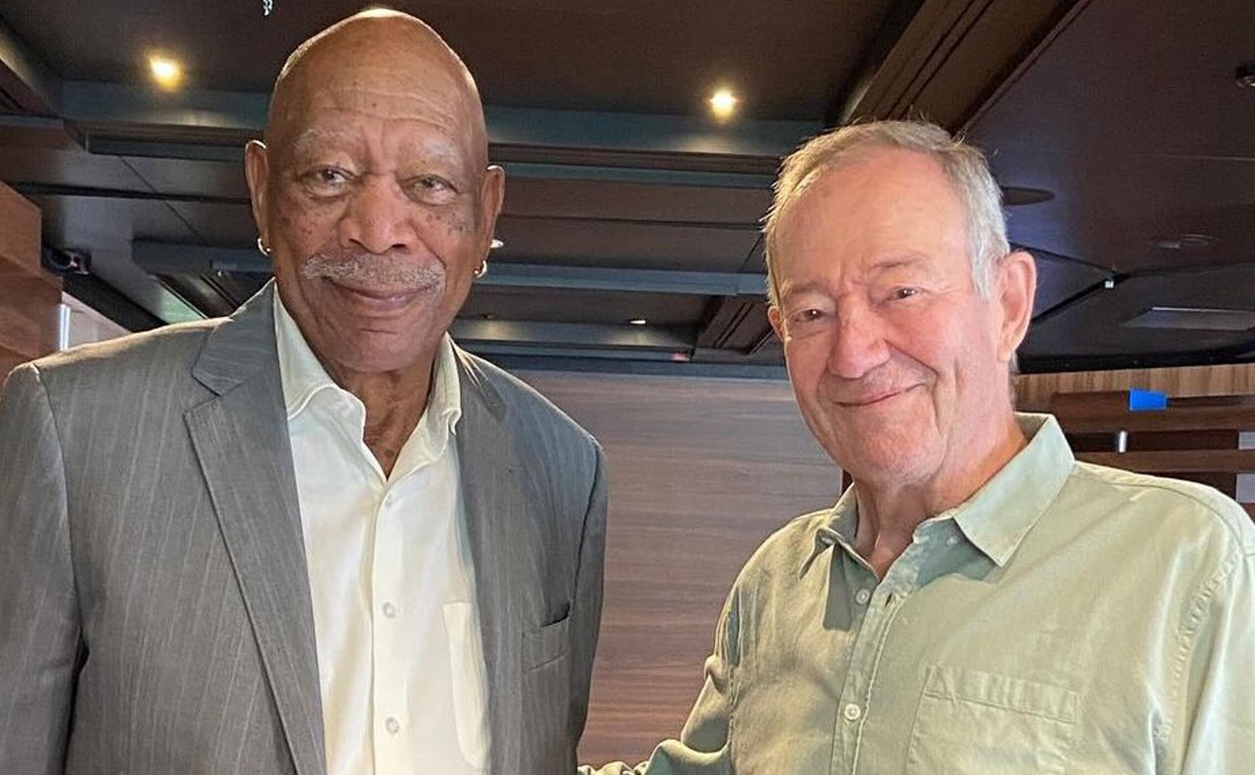 Benoit Allemane et Morgan Freeman