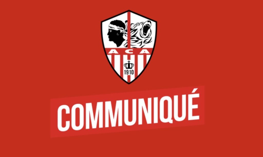 Communiqué de l&rsquo;AC Ajaccio