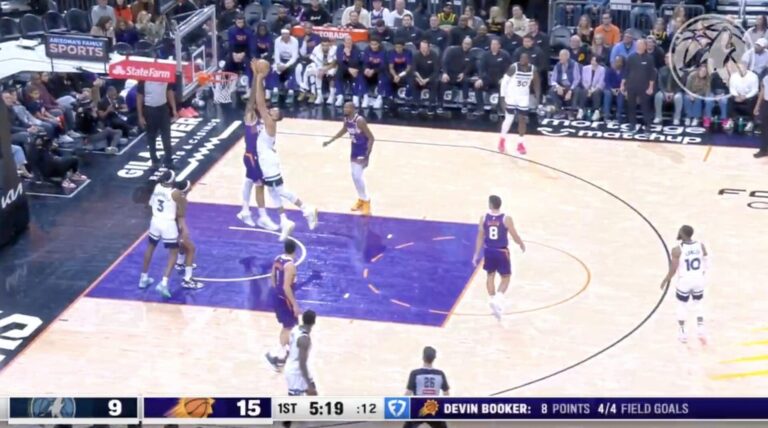 NBA - Le dunk de mammouth de Rudy Gobert ! Le début de bagarre de Wemby et Zubac !