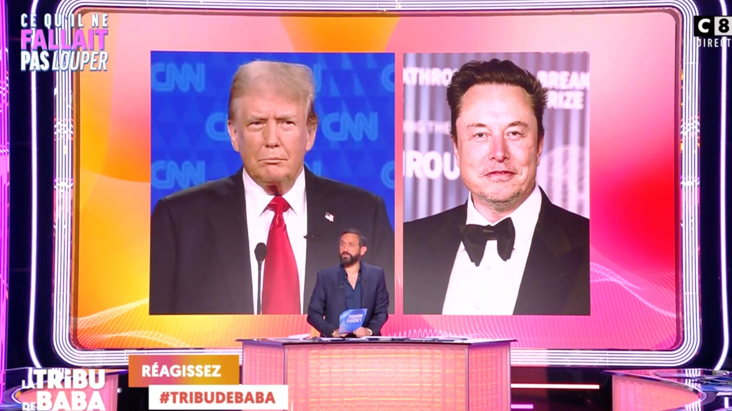 Cyril Hanouna Elon Musk Donald Trump